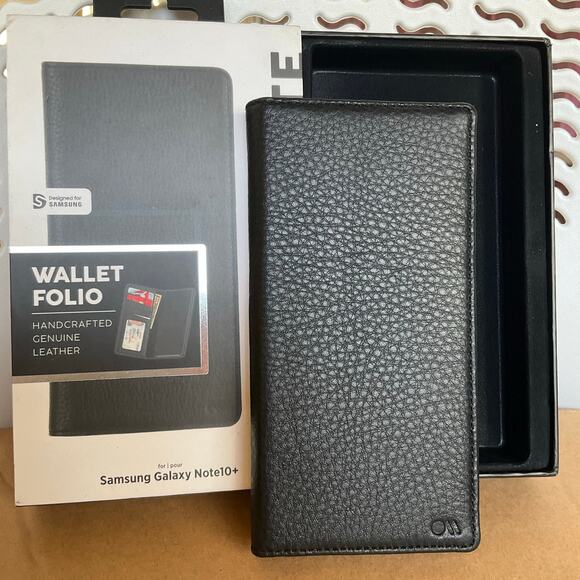 Case-Mate Wallet Folio Case for Samsung Galaxy Note 10 - Black - Picture 1 of 7